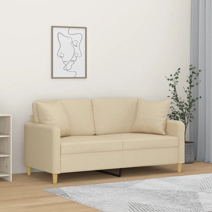 3-Sitzer-Sofa Mit Zierkissen 180 Cm Stoff