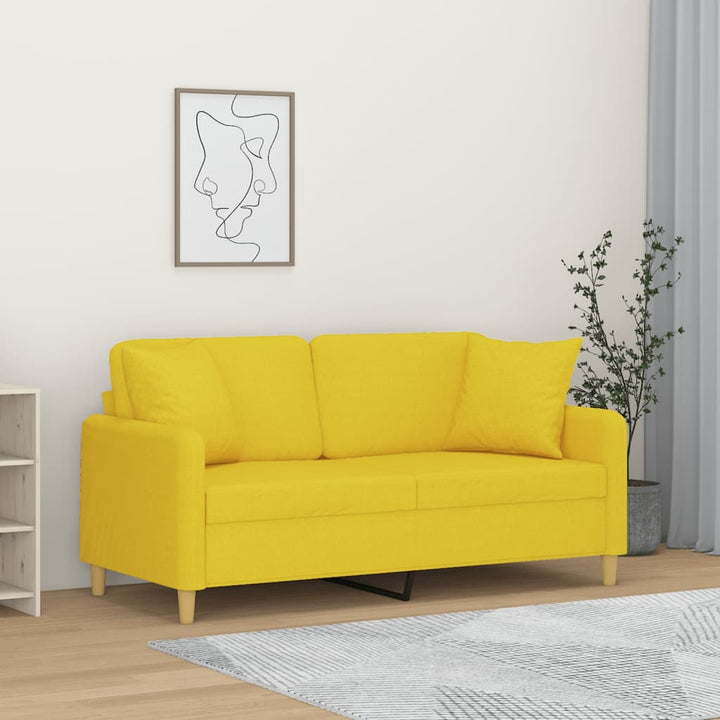 3-Sitzer-Sofa Mit Zierkissen 180 Cm Stoff