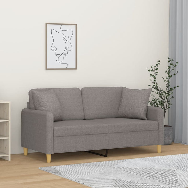 3-Sitzer-Sofa Mit Zierkissen 180 Cm Stoff