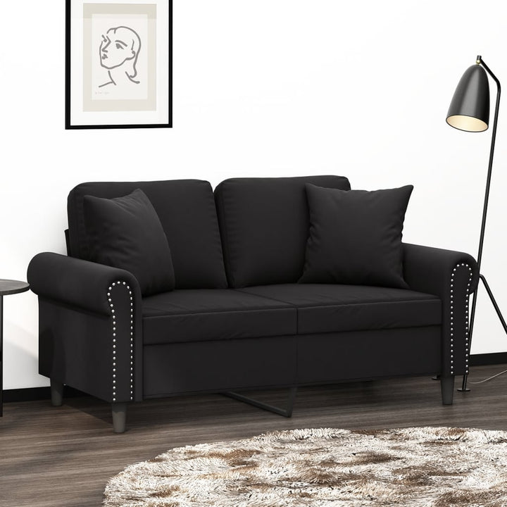 3-Sitzer-Sofa Mit Zierkissen 180 Cm Samt