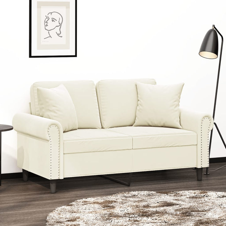 3-Sitzer-Sofa Mit Zierkissen 180 Cm Samt