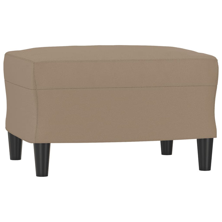 Sessel Mit Hocker -Braun 60 Cm Kunstleder