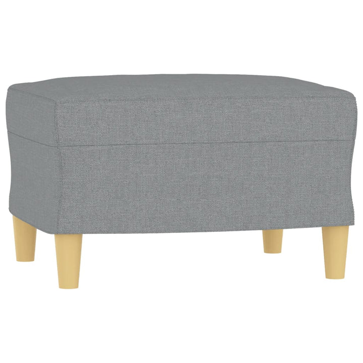 3-Sitzer-Sofa Mit Hocker 180 Cm Stoff