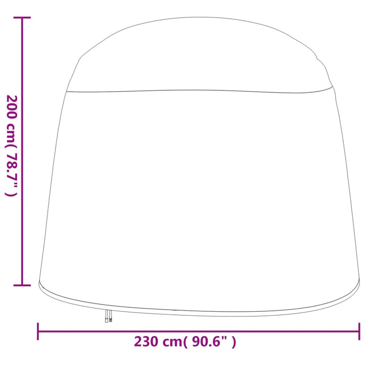 Abdeckungen Doppel-Hängesessel 2 Stk. Ø 230X200Cm 420D Oxford