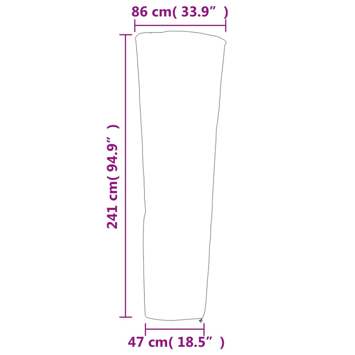 Heizstrahler-Abdeckungen 2 Stk. Pyramidenform 420D