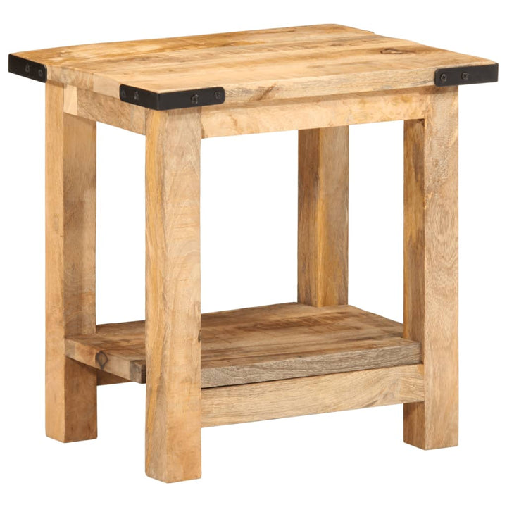 Beistelltisch 40X30X40 Cm Raues Massivholz Mango