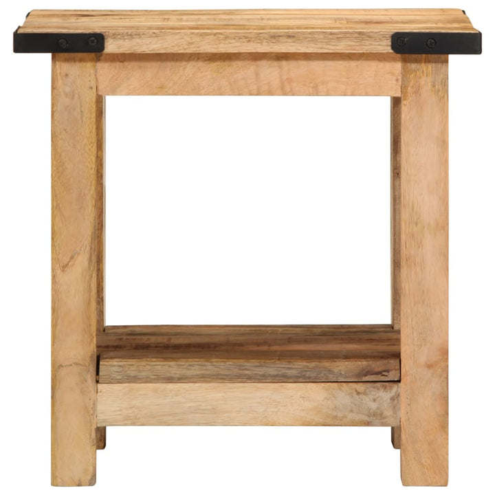 Beistelltisch 40X30X40 Cm Raues Massivholz Mango