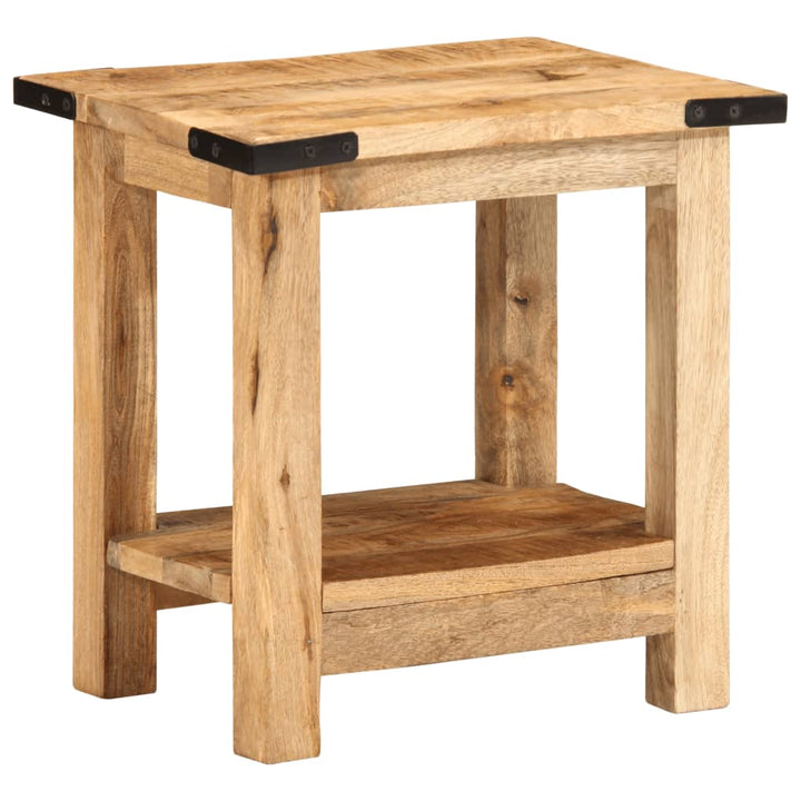 Beistelltisch 40X30X40 Cm Raues Massivholz Mango