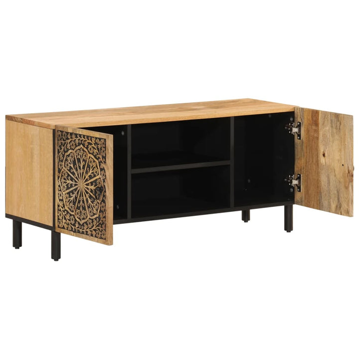 Tv-Schrank 105X33X46 Cm Massivholz Mango