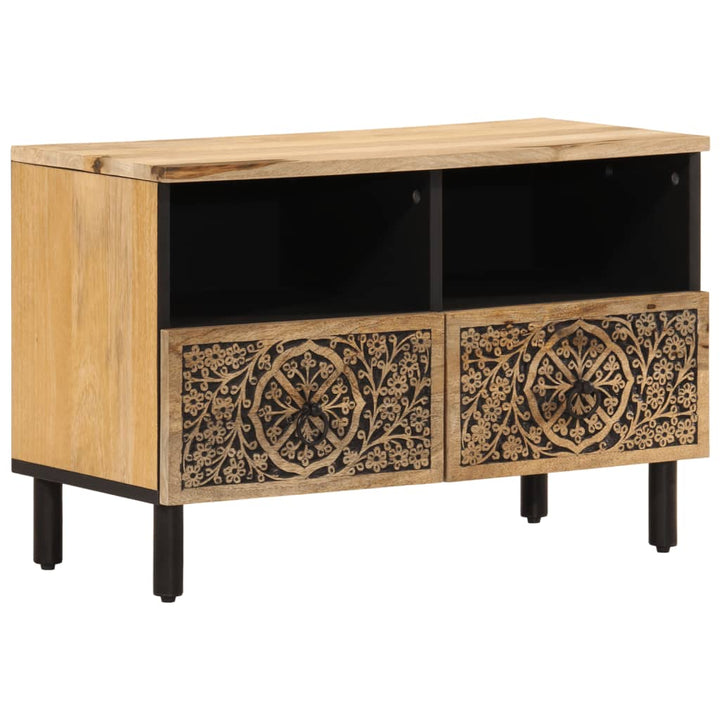 Tv-Schrank 70X33X46 Cm Massivholz Mango