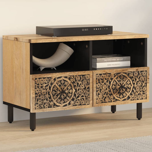 Tv-Schrank 70X33X46 Cm Massivholz Mango