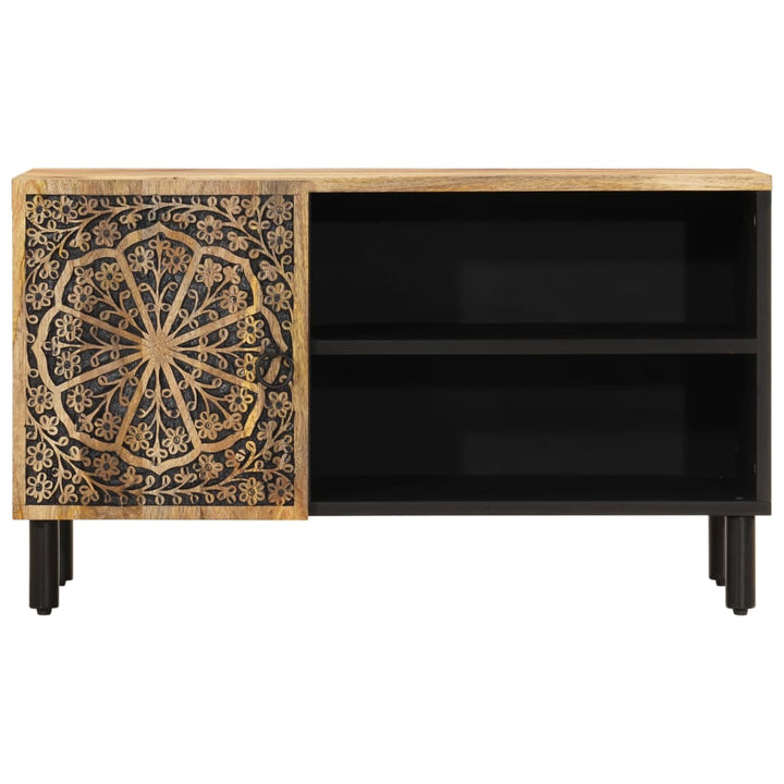 Tv-Schrank 80X31X46 Cm Massivholz Mango