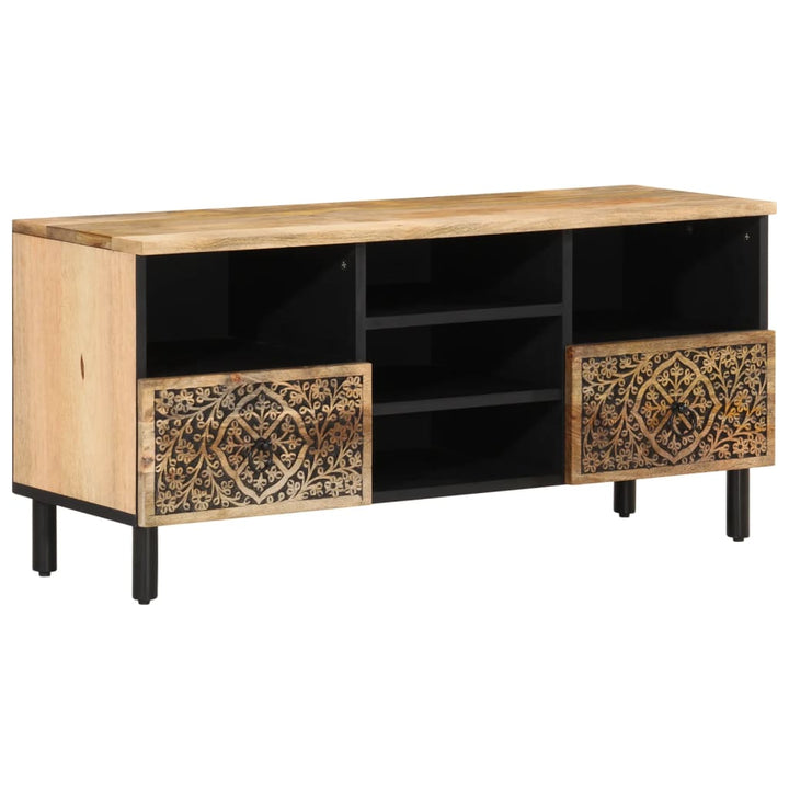 Tv-Schrank 100X33X46 Cm Massivholz Mango