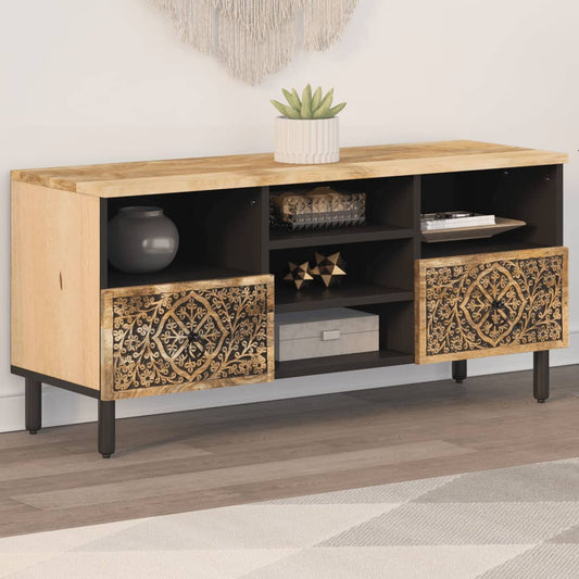 Tv-Schrank 100X33X46 Cm Massivholz Mango