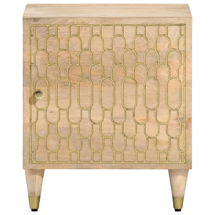 Nachttische 2 Stk. 40X33X46 Cm Massivholz Mango