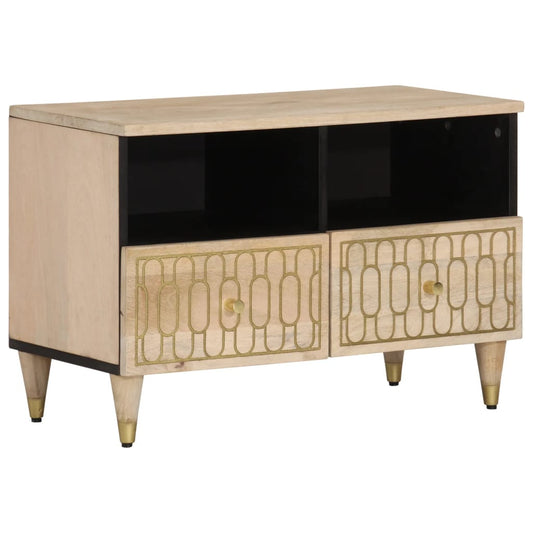 Tv-Schrank 70X33X46 Cm Massivholz Mango