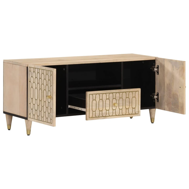 Tv-Schrank 105X33X46 Cm Massivholz Mango