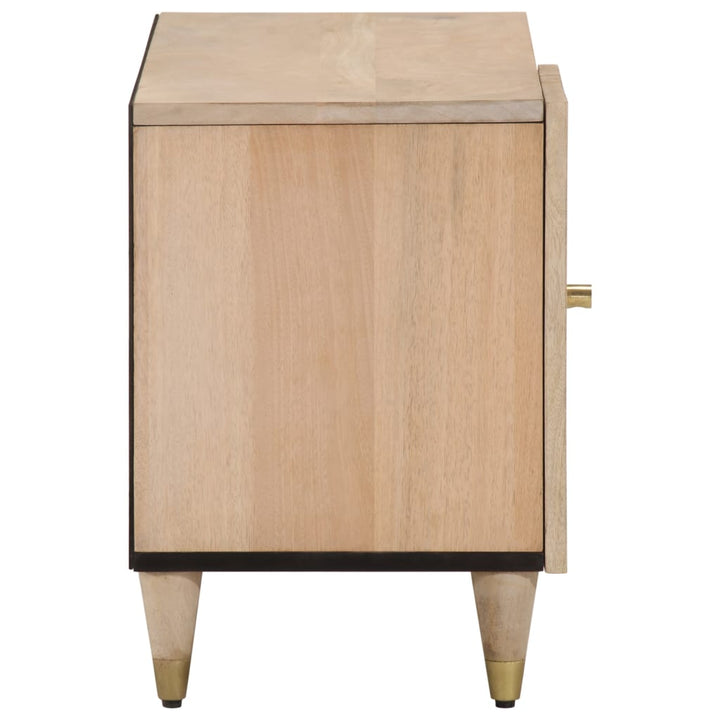 Tv-Schrank 80X31X46 Cm Massivholz Mango