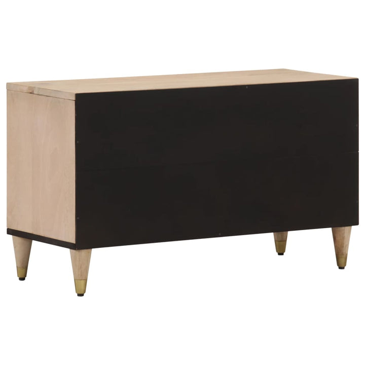 Tv-Schrank 80X33X46 Cm Massivholz Mango