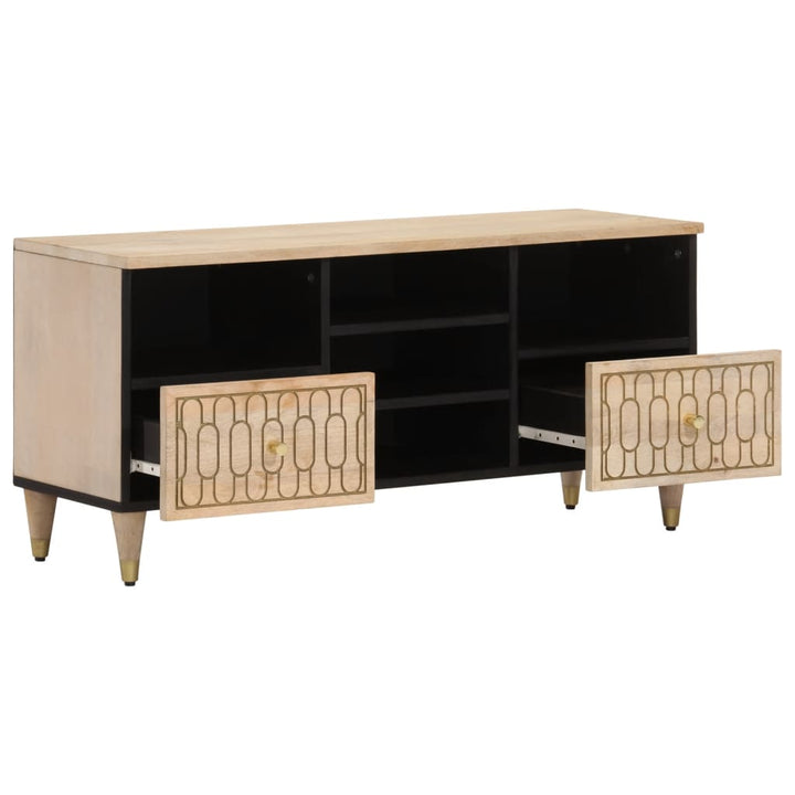 Tv-Schrank 100X33X46 Cm Massivholz Mango