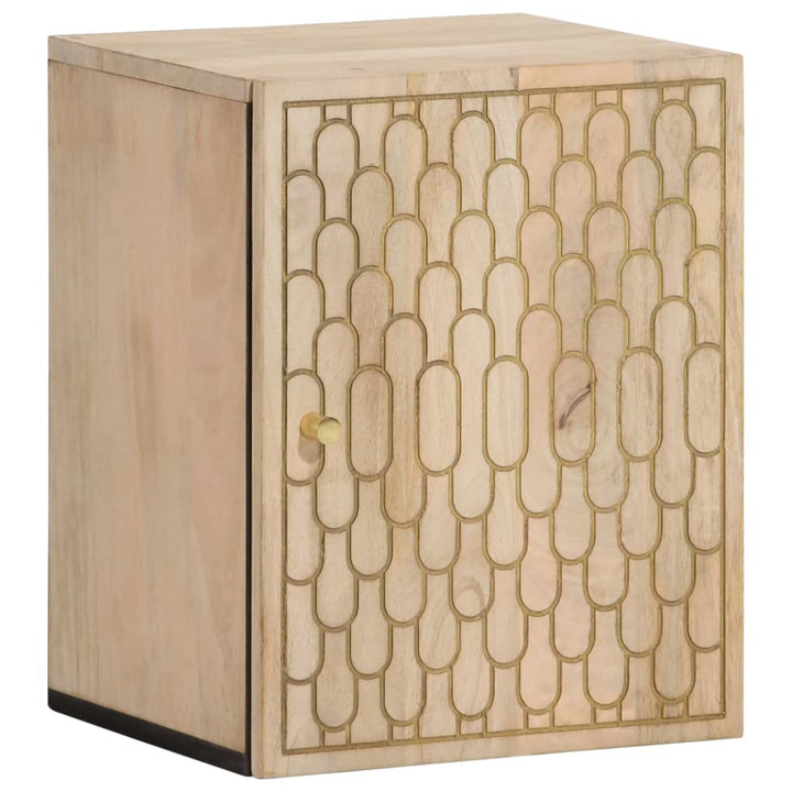 Bad-Wandschrank 38X33X48 Cm Massivholz Mango