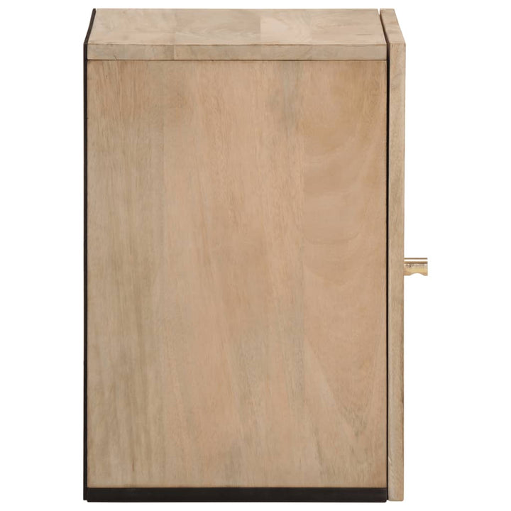 Bad-Wandschrank 38X33X48 Cm Massivholz Mango