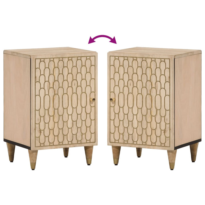 Badschrank 38X33X58 Cm Massivholz Mango