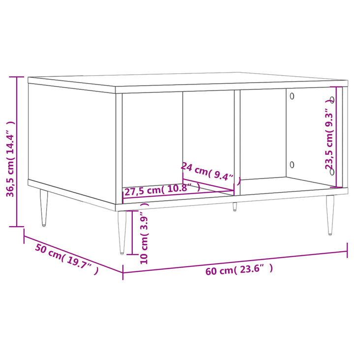 Couchtisch 60X50X36,5 Cm Holzwerkstoff