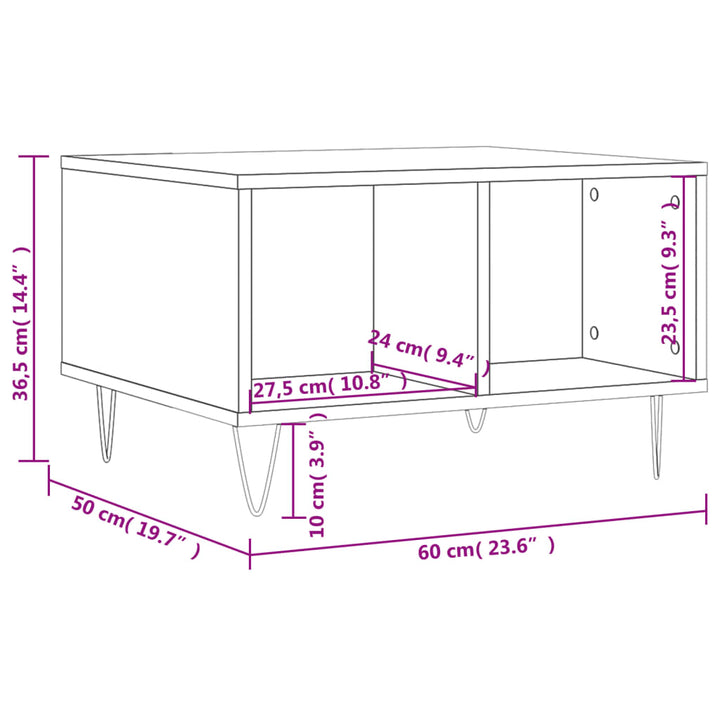 Couchtisch 60X50X36,5 Cm Holzwerkstoff