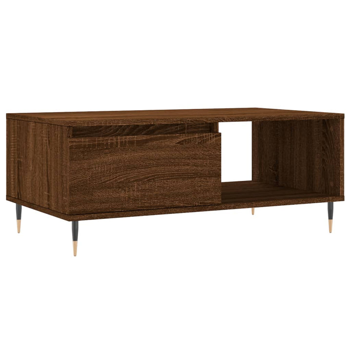 Couchtisch Braun Eichen-Optik 90X50X36,5 Cm Holzwerkstoff