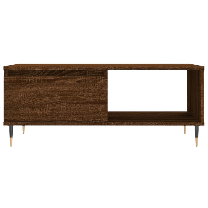 Couchtisch Braun Eichen-Optik 90X50X36,5 Cm Holzwerkstoff