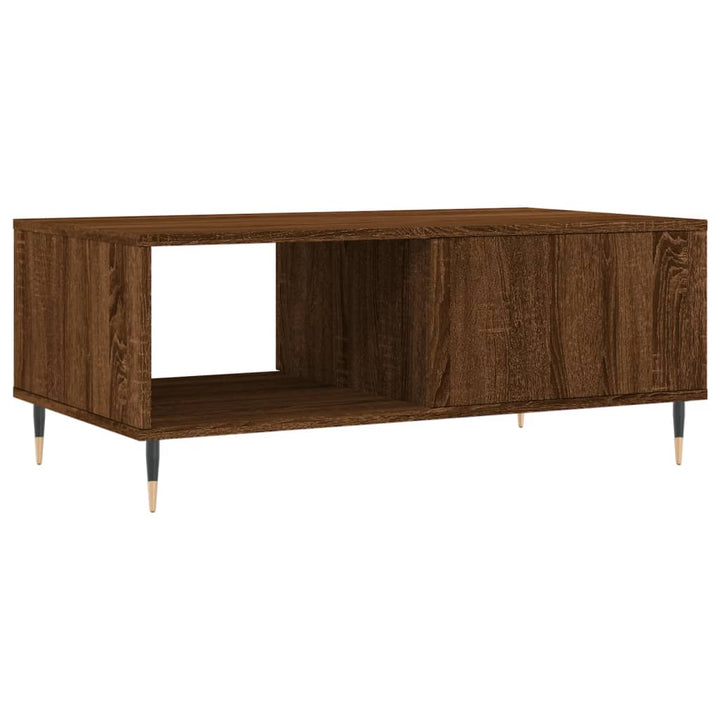 Couchtisch Braun Eichen-Optik 90X50X36,5 Cm Holzwerkstoff