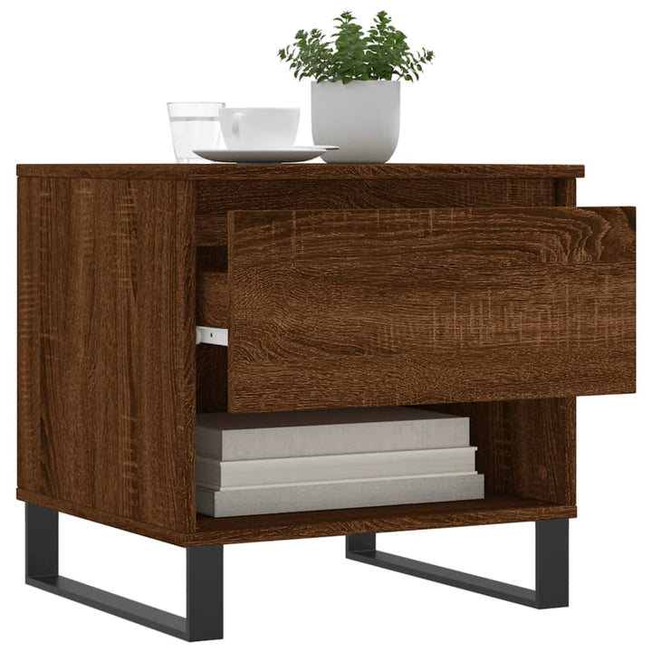 Couchtische 2 Stk. Braun Eichen-Optik 50X46X50 Cm Holzwerkstoff