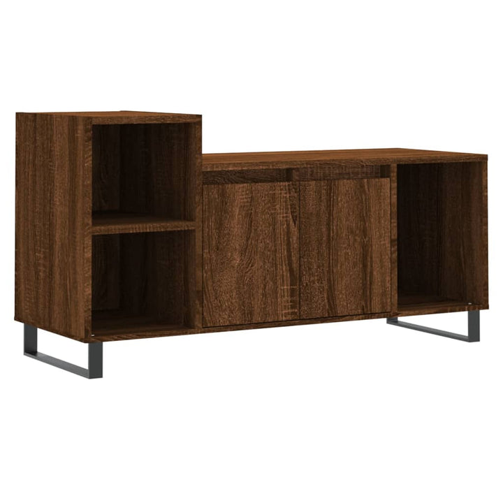 Tv-Schrank Braun Eichen-Optik 100X35X55 Cm Holzwerkstoff