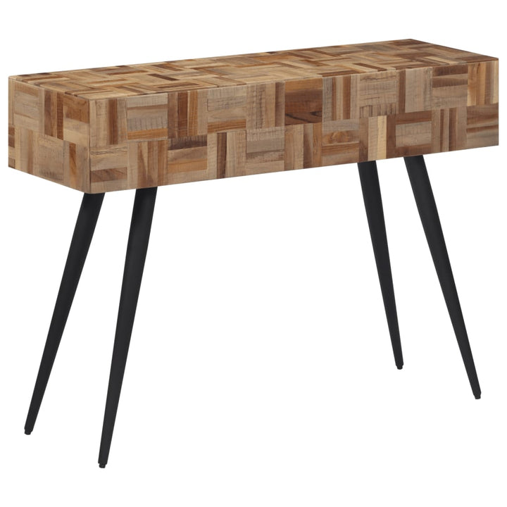 Couchtisch Grau Recyceltes Massivholz Teak