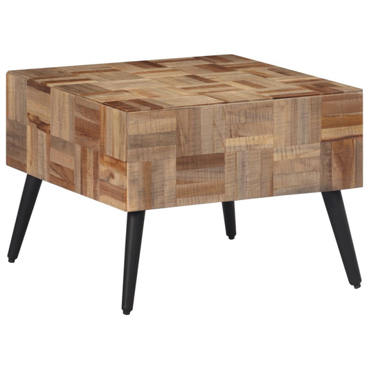 Couchtisch Grau Recyceltes Massivholz Teak