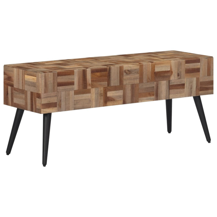 Couchtisch Grau Recyceltes Massivholz Teak