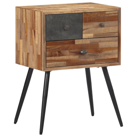 Nachttisch 47X31,5X60 Cm Massivholz Teak