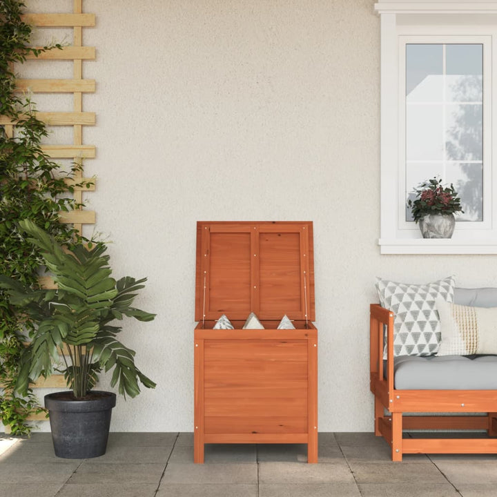 Gartentruhe 50X49X56,5 Cm Massivholz Tanne