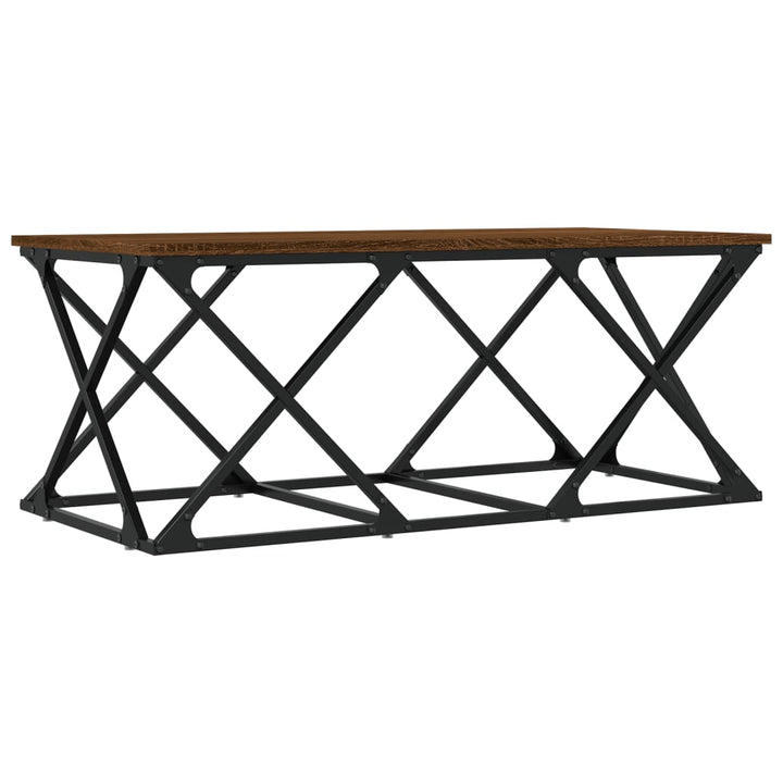 Couchtisch Braun Eichen-Optik 100X49X40 Cm Holzwerkstoff