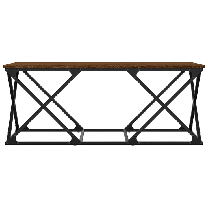 Couchtisch Braun Eichen-Optik 100X49X40 Cm Holzwerkstoff