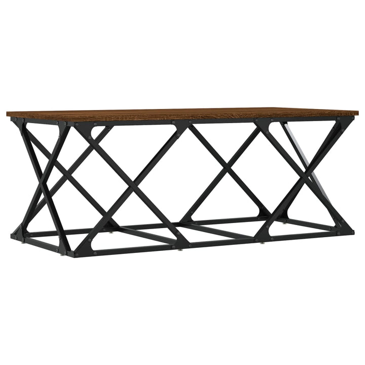 Couchtisch Braun Eichen-Optik 100X49X40 Cm Holzwerkstoff