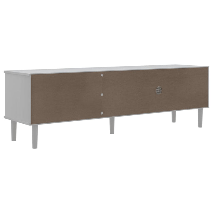 Tv-Schrank Senja Rattan-Optik 158X40X49Cm Kiefernholz