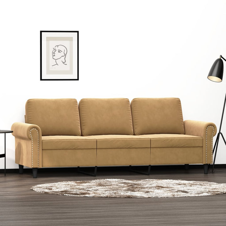 3-Sitzer-Sofa 180 Cm Samt