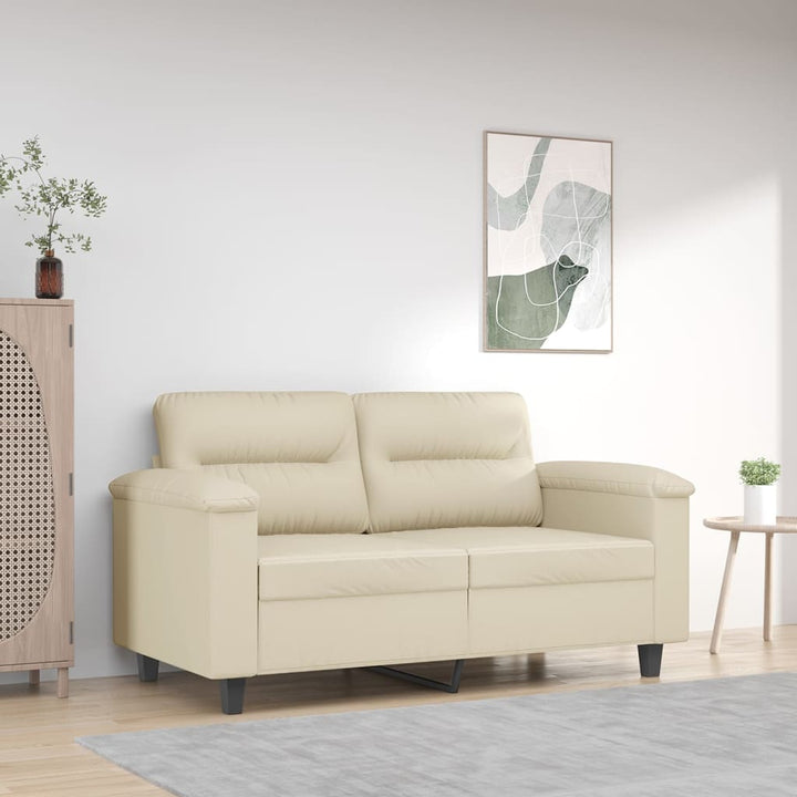 2-Sitzer-Sofa -Braun 120 Cm Kunstleder