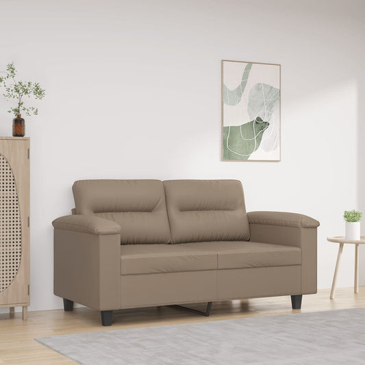 2-Sitzer-Sofa -Braun 120 Cm Kunstleder