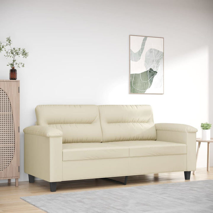 2-Sitzer-Sofa -Braun 120 Cm Kunstleder