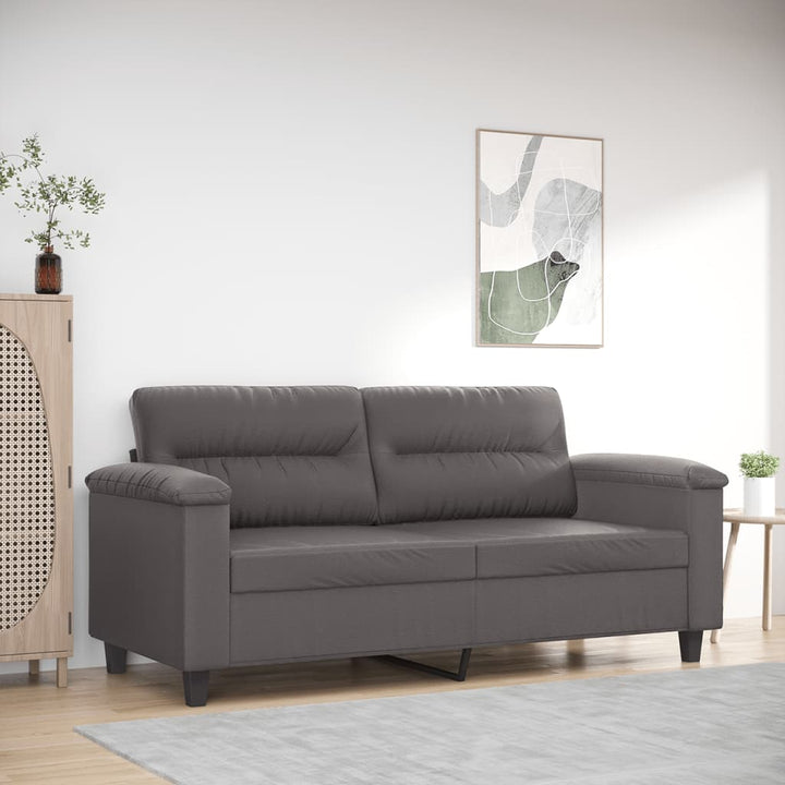 2-Sitzer-Sofa -Braun 120 Cm Kunstleder