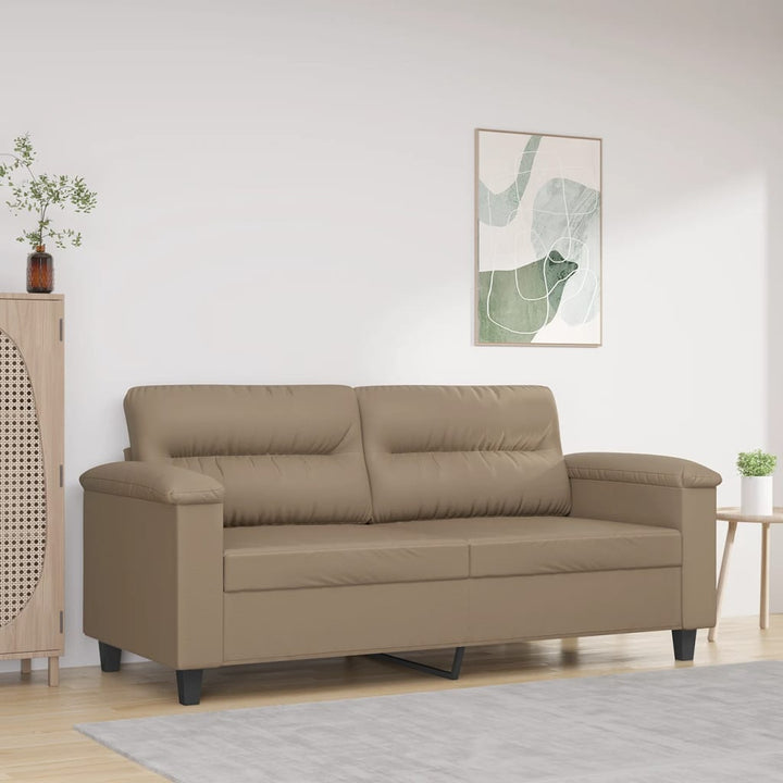 2-Sitzer-Sofa -Braun 120 Cm Kunstleder