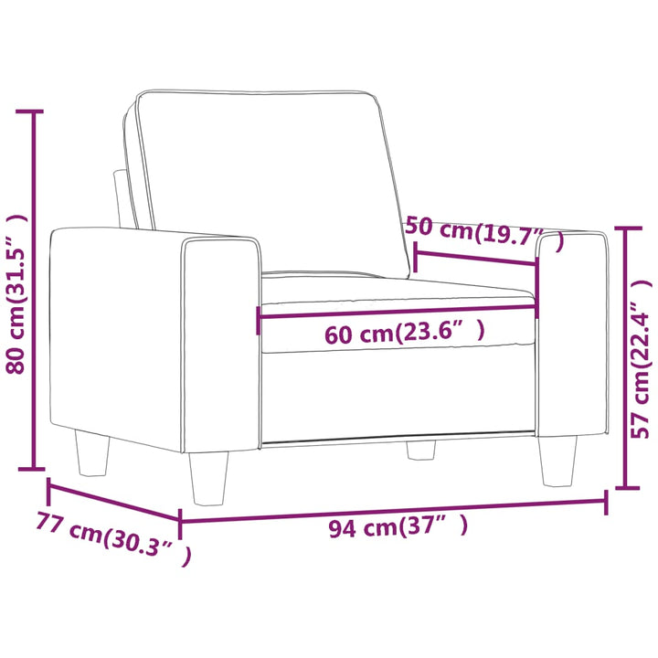 Sessel 60 Cm Stoff